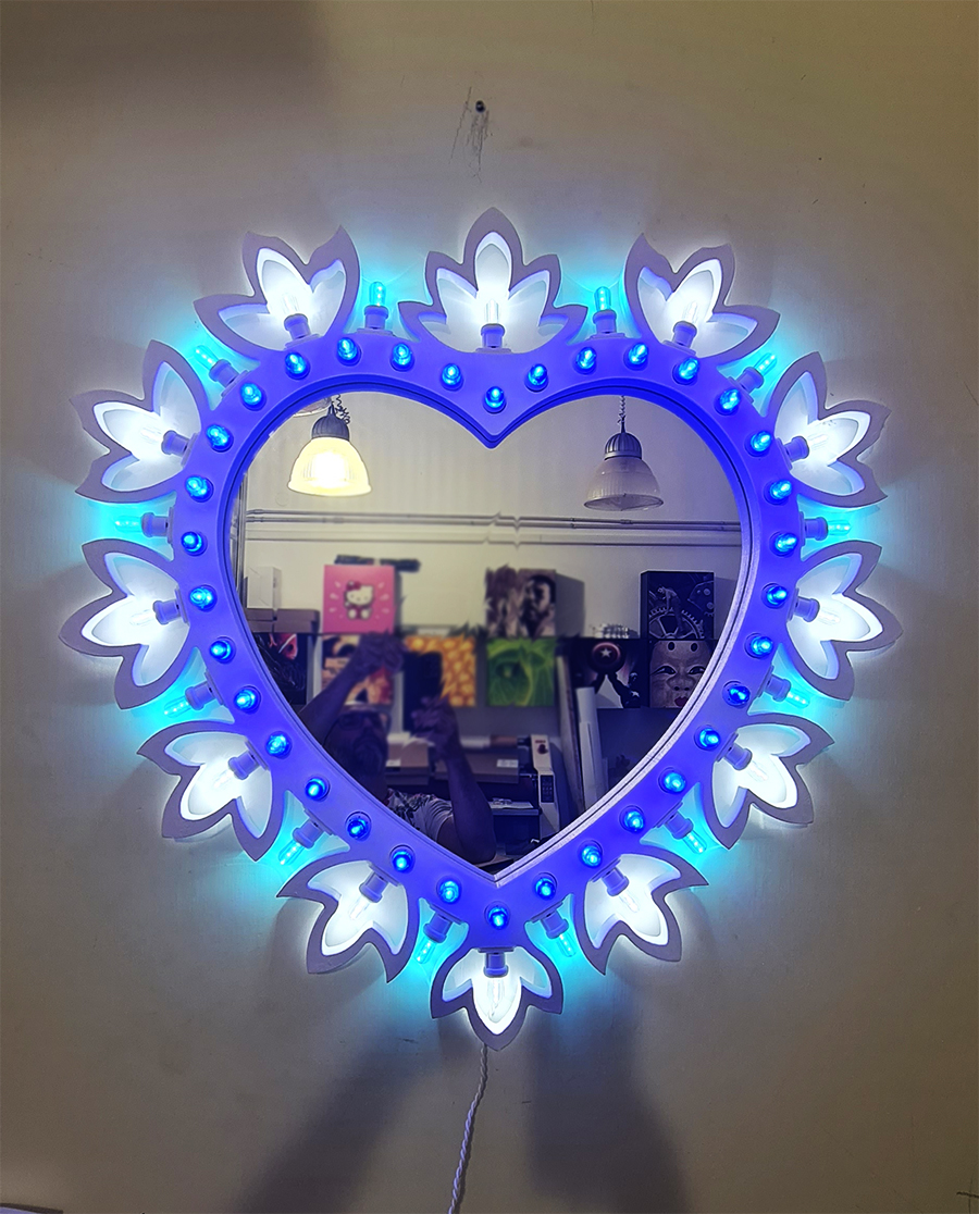 Luminaria salentina pugliese cuore fiorito