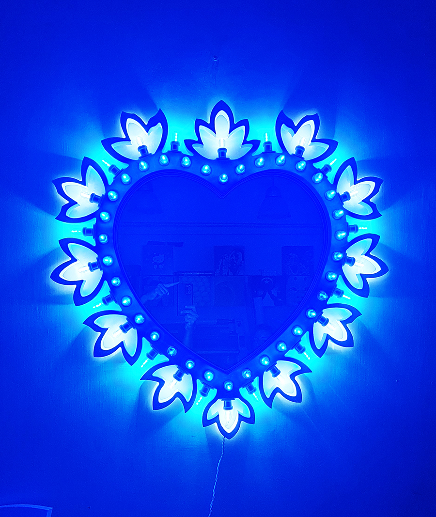 Luminaria salentina pugliese cuore fiorito