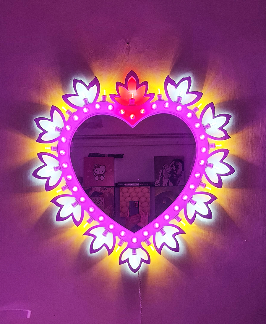 Luminaria salentina pugliese cuore fiorito