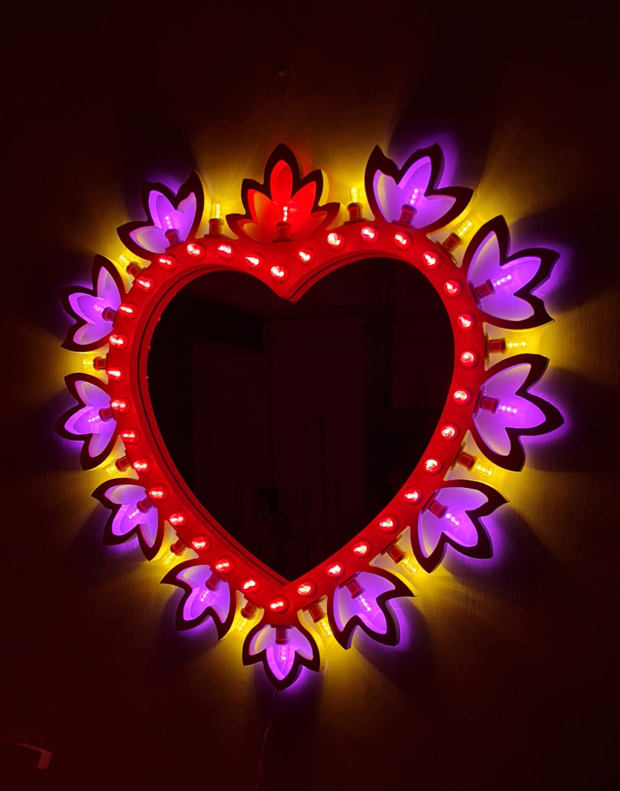 Luminaria salentina pugliese cuore fiorito