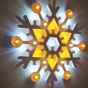 Luminaria salentina fiocco di neve medio