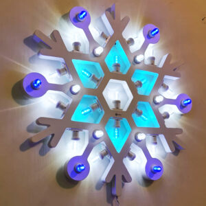 Luminaria salentina fiocco di neve medio