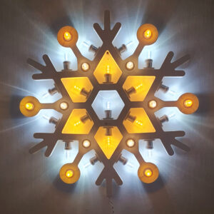 Luminaria salentina fiocco di neve medio