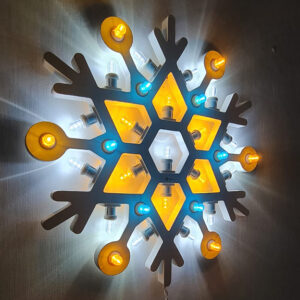 Luminaria salentina fiocco di neve medio