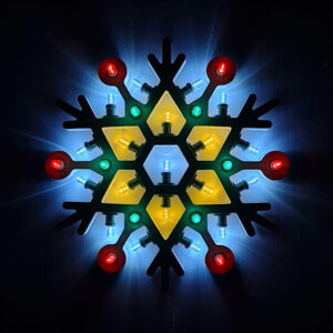 Luminaria salentina fiocco di neve medio