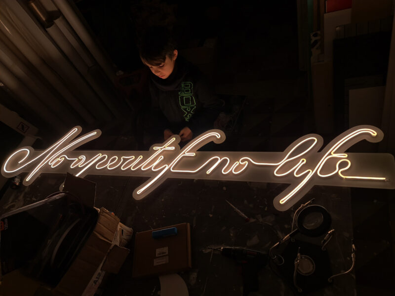 scritte luminose in neon led